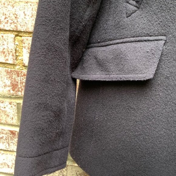 J. Crew Wool/Cashmere Blend double breasted Pea Coat sz Small EUC - Picture 6 of 15